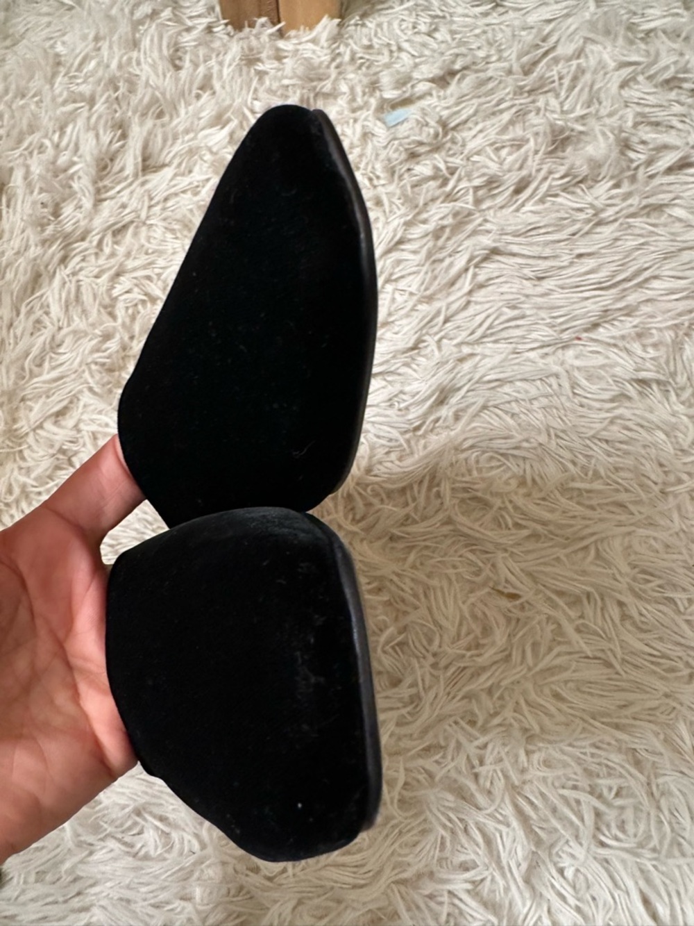 Margaux x Alex Mill The Clara Velvet Slip On Mules in black size 38.5 - Picture 4 of 7